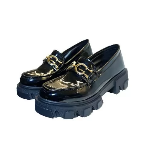 chaussure pour femme 01-01 noir verni sandale médicale femme confortable Maroc